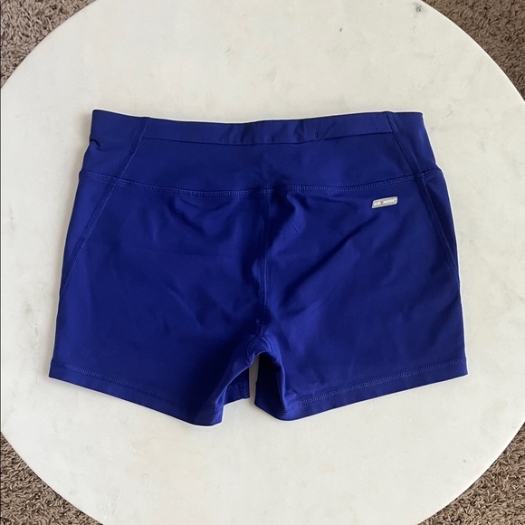 Danskin Now Shorts Bundle of 3 Small 1 Blue 2 Gray Key Pocket Fitted - Picture 11 of 12